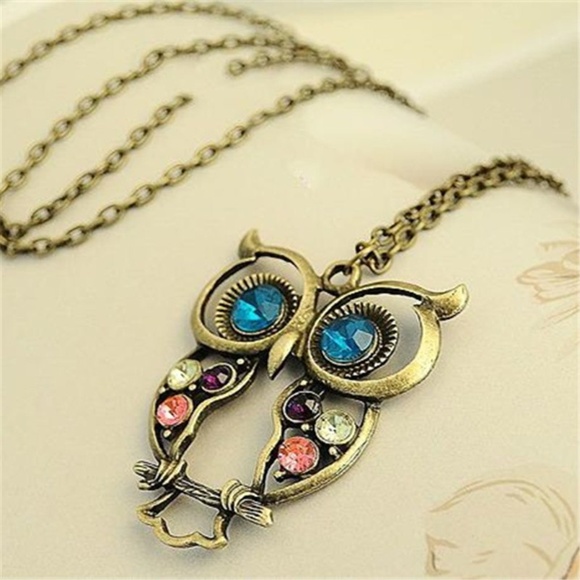 🔴 5/$15 Cute Owl Pendant Chain Necklace - Picture 2 of 7